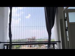 Trek Aluminium Jendela Balkon Kisi-Kisi Tak Terlihat