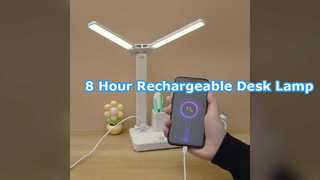Lampu Meja LED Isi Ulang Kontrol Sentuh Baterai 8 Jam