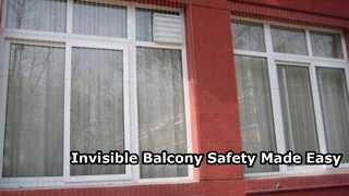 Balkon Invisible Grille solusi keamanan jaring transparan asrama sekolah