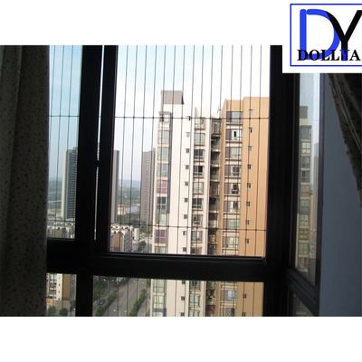 Pengolahan Punching Grade tertinggi stainless steel Invisible Grille dengan jarak kawat 5cm celah untuk keamanan balkon dan jendela