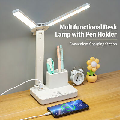 Factory Direct USB Touch Control Powered Small LED Desk Lamp Rechargeable Night Light Reading Lamp Putih Shade Dropshipping