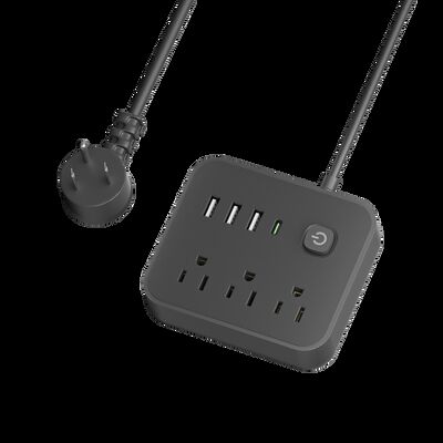 Tegangan Input Soket Daya Portabel 100240V AC Standar