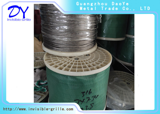 316 Steel Wire Perlindungan Jaringan Keamanan Keluarga Untuk Jendela Invisible Grille Untuk Keamanan Rumah