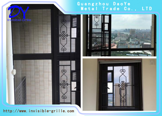 Anti Rust Sliding Windows Balcony Invisible Grille Protective Net