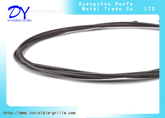 High Tension Steel Wire Fixed Frame Invisible Grille Systems Untuk Penutup Jendela Aman