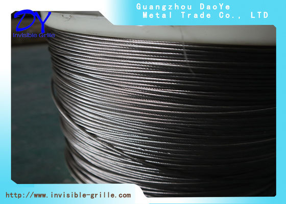 Permukaan Cerah Selesaikan 304 Kelas Stainless Steel Wire 316 7 7 Strand Tahan korosi yang sangat baik dan kekuatan mekanik