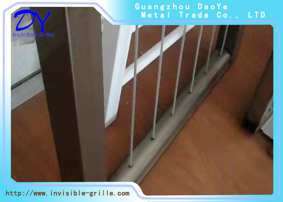 Invisible 316 Wires Balkon Grille Cross Clip Desain Masyarakat Modern