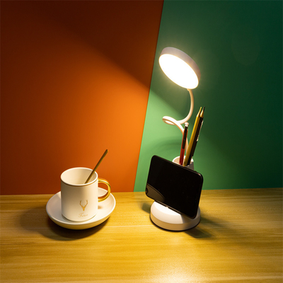 Lampu Meja Kamar Tidur LED Dimmable 3500-6500K Suhu Warna 5W Lampu Daya