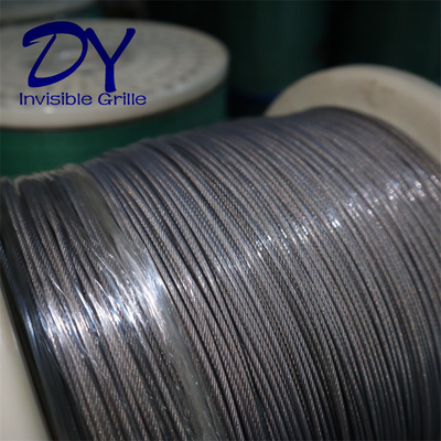 316 Wire 2.0mm Invisible Balcony Shield Dengan Keamanan Lapisan Nylon
