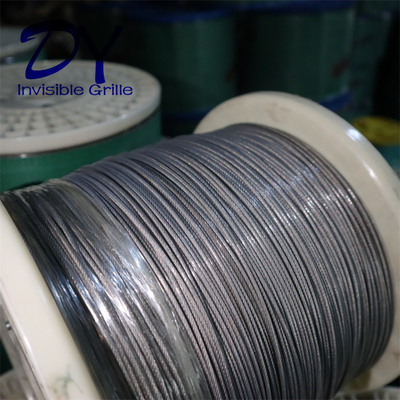 316 Wire 2.0mm Invisible Balcony Shield Dengan Keamanan Lapisan Nylon