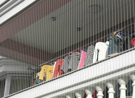 Toleransi 316 Wire Balkon Invisible Grille Wire Desain Modern Untuk Balkon