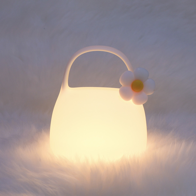 DIY Kreatif Hadiah Tas Silikon Lampu Topi Dengan Waktu Dekorasi di samping tempat tidur Suasana Tidur Malam Cahaya