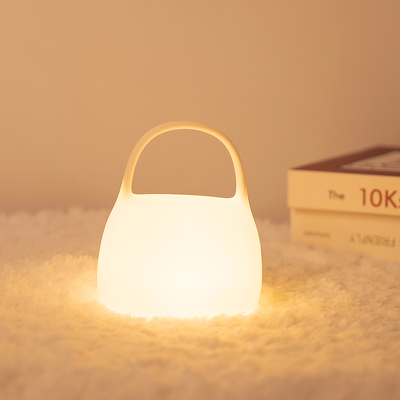 DIY Kreatif Hadiah Tas Silikon Lampu Topi Dengan Waktu Dekorasi di samping tempat tidur Suasana Tidur Malam Cahaya