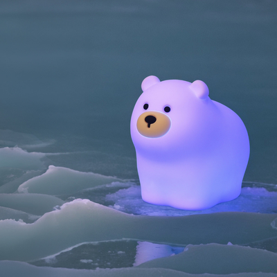 OEM Led Cute Cartoon Silikon Bear Lampu Tidur Usb Lampu Malam Isi Ulang Kamar Tidur Bayi Lampu Malam Di samping Tempat Tidur