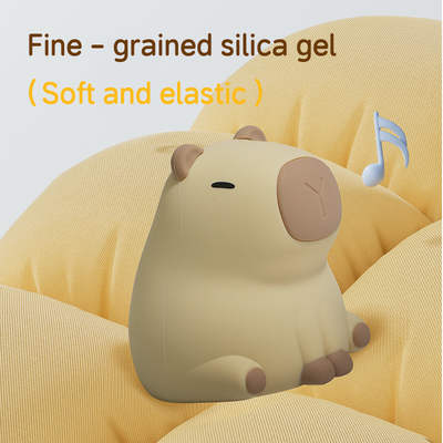 Creative Capybara LED Night Light Cute Silikon Lampu Meja Di Sebelah Ranjang Untuk Kamar Anak-anak Hadiah Smart Home