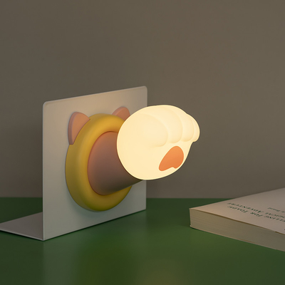 Pabrik Cute Sleeping Control CAT PAW USB Lampu Kamar Tidur Lampu Silikon Isi ulang Lampu Sentuh Lampu Silikon Malam