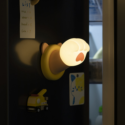 Pabrik Cute Sleeping Control CAT PAW USB Lampu Kamar Tidur Lampu Silikon Isi ulang Lampu Sentuh Lampu Silikon Malam