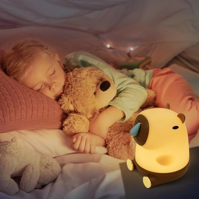 Cute Snottybara Table Lamp Hewan Rechargeable Creative Cartoon Capybara Silikon Malam Lampu