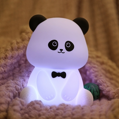 Cute Animal USB Lampu bayi isi ulang Silikon Panda LED Lampu malam untuk Anak-anak Lampu malam