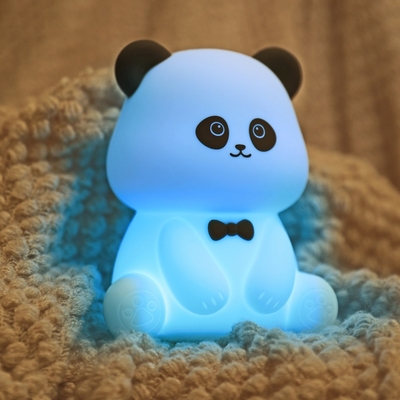 Cute Animal USB Lampu bayi isi ulang Silikon Panda LED Lampu malam untuk Anak-anak Lampu malam