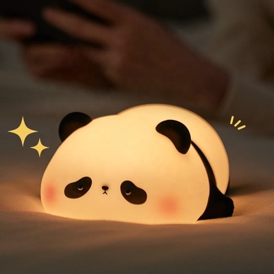 Customization Lampu Malam Silikon Panda Usb Rechargeable Table Led Lamp Lampu Malam Silikon Lampu Malam Untuk Kamar Anak
