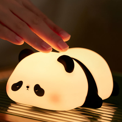 Customization Lampu Malam Silikon Panda Usb Rechargeable Table Led Lamp Lampu Malam Silikon Lampu Malam Untuk Kamar Anak