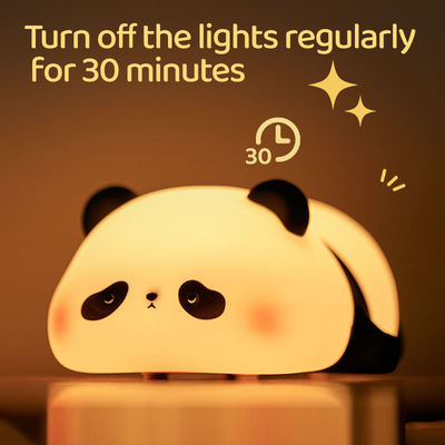 Customization Lampu Malam Silikon Panda Usb Rechargeable Table Led Lamp Lampu Malam Silikon Lampu Malam Untuk Kamar Anak