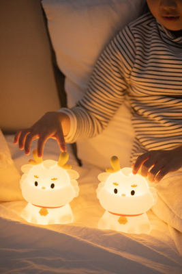 Smart Voice Dragon Charge Dengan Tidur Silikon Pat Kreatif Malam Cahaya Hadiah Warna Suasana Cahaya
