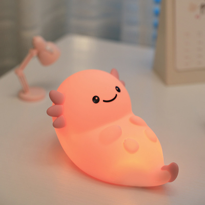 Modern Home USB Night Light Hexagonal Dinosaur Baby Fish LED dengan Sensor Sentuh Warna Silikon Lampu Isi Ulang
