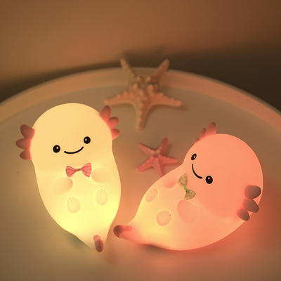 Modern Home USB Night Light Hexagonal Dinosaur Baby Fish LED dengan Sensor Sentuh Warna Silikon Lampu Isi Ulang