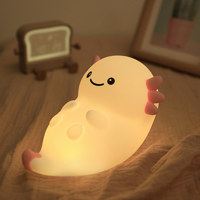 Desain Modern Lampu Malam Silikon Cute LED Malam Putih Panas Warna untuk Anak-anak Kamar tidur Kontrol Sentuh