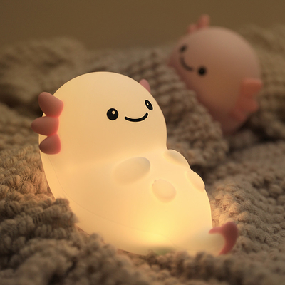 Modern Home USB Night Light Hexagonal Dinosaur Baby Fish LED dengan Sensor Sentuh Warna Silikon Lampu Isi Ulang