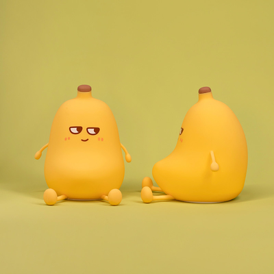 Desain Modern Cute Pisang Lampu Malam Isi ulang Dimmable LED Lampu Meja Kecil Lucu Dekorasi Meja untuk Suasana Kamar Tidur