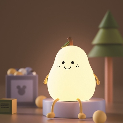 Kualitas tinggi isi ulang RGB nirkabel lampu malam LED dimmable lampu meja untuk bayi / anak-anak indah desain silikon