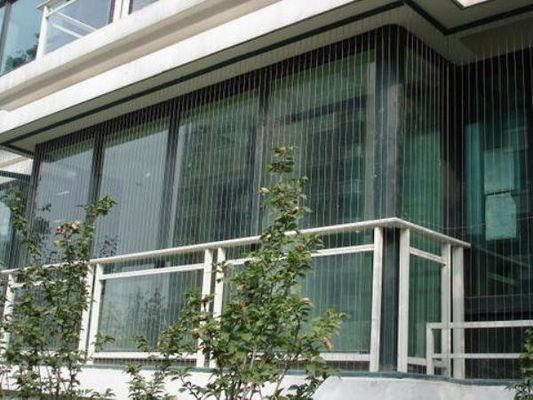 100kg Kapasitas beban Balkon kisi tak terlihat dengan warna abu-abu