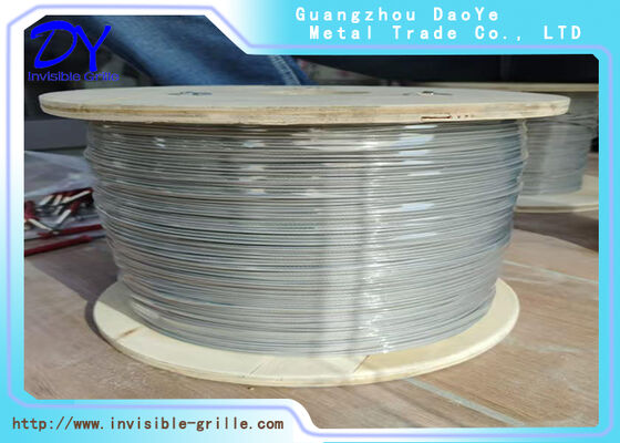 2.0mm 316 stainless steel Wire Bangunan Tinggi Balkon/Jendela Invisible Safety Grille