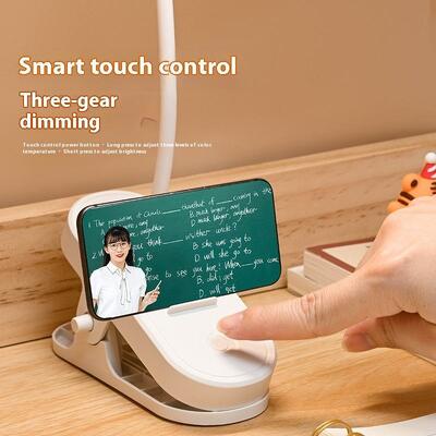 Meja Kantor, Meja Belajar, Lampu Meja Di Sebelah Ranjang Kamar Tidur Lampu Sentuh Dimmable 3-Way Dengan Port Pengisian USB-C Dan Soket AC