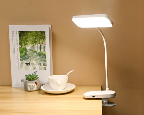 Lampu Meja Sentuh Modern dengan Clip Fleksibel Dimming Desk Lamp-baterai Powered for Reading & Study Clamps Dekoratif
