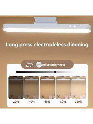 Lampu Meja Modern yang Dapat Diisi Ulang LED Lampu Membaca Magnetik Multifungsi Lampu Sentuh & Kontrol Jauh Lemari / Lampu Lemari