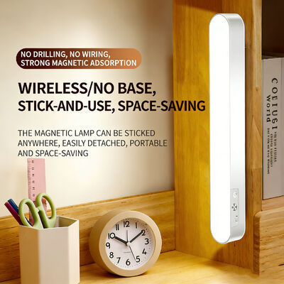 Lampu Meja LED Magnetik Anti-silau USB Isi Ulang 3 Suhu Warna Peredupan Tanpa Tingkatan Lampu Baca