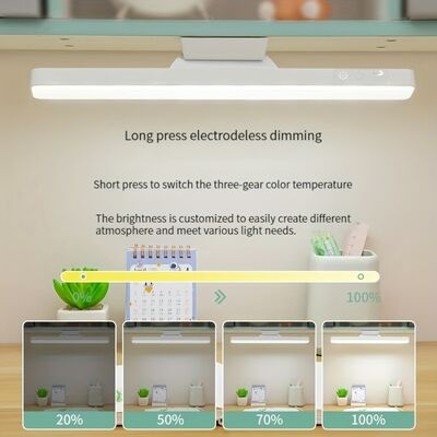 Lampu Meja ABS Magnetik Isi Ulang dengan Remote Control Lampu Malam LED Sentuh Lampu Baca untuk Siswa Ruang Tamu Hadiah