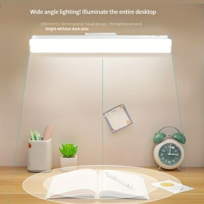 Lampu Meja ABS Magnetik Isi Ulang dengan Remote Control Lampu Malam LED Sentuh Lampu Baca untuk Siswa Ruang Tamu Hadiah