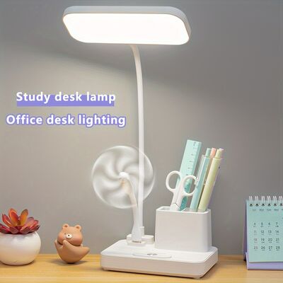 Lampu Meja Fungsi Power Bank LED Lampu Meja Khusus Siswa Tempat Pena Lampu Meja Asrama Kamar Tidur Lampu Malam Lampu Samping Tempat Tidur
