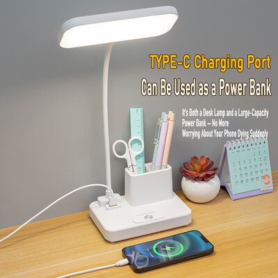 Lampu Meja Fungsi Power Bank LED Lampu Meja Khusus Siswa Tempat Pena Lampu Meja Asrama Kamar Tidur Lampu Malam Lampu Samping Tempat Tidur