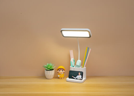 Lampu Meja LED Nordik dengan Colokan USB Desain Modern Lampu Buku untuk Belajar Malam Hadiah Spesial Rumah Lampu Meja Pemegang Pena Selang