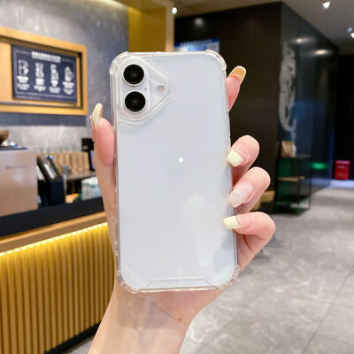 Casing Penutup Ponsel Tahan Air Transparan TPU untuk iPhone