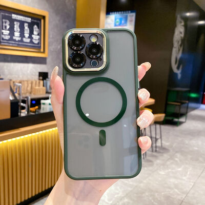 Casing Ponsel Magnetik Semi-transparan Tahan Guncangan iPhone 17