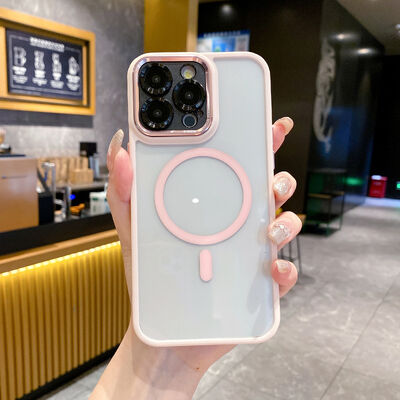 Casing Ponsel Magnetik Semi-transparan Tahan Guncangan iPhone 17