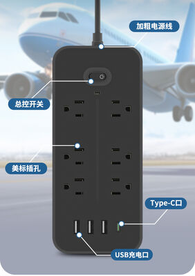 Soket Daya Meja Portabel dengan Output USB 5V 2.4A