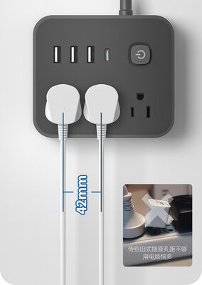 Tegangan Input Soket Daya Portabel 100240V AC Standar